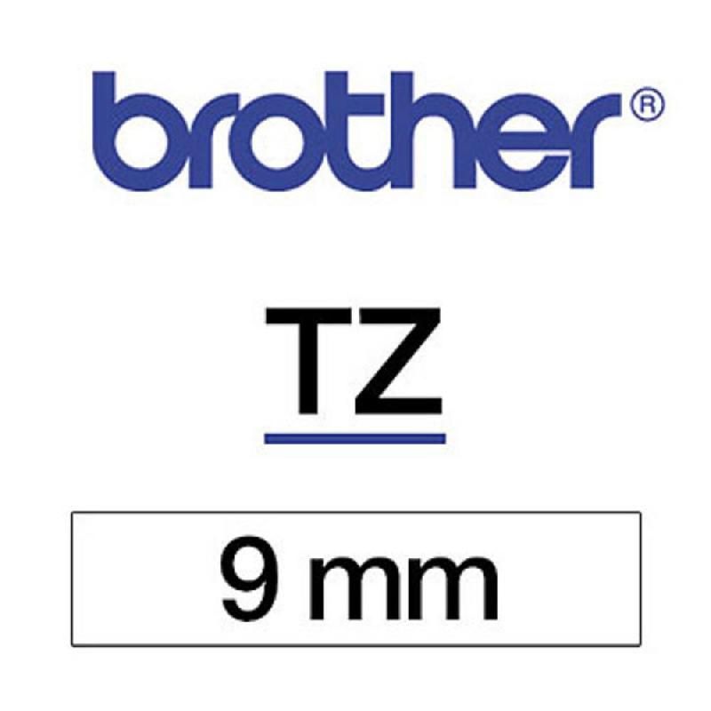 P-TOUCH RUBAN TITREUSE BROTHER - TZE - ÉCRITURE NOIR / FOND BLANC - 9 MM X 8 M - MODÈLE TZE-N221