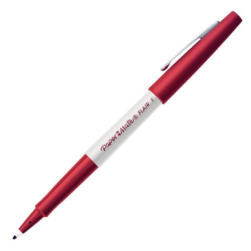 PAPER MATE FEUTRE  FLAIR - POINTE 0,8 MM - ROUGE (LOT DE 2)