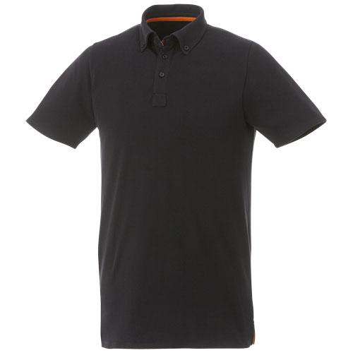 Polo boutonné manches courtes homme Atkinson 38104896 - tissu extensible et 95% coton_0