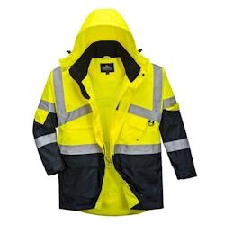 Portwest - Parka de travail bicolore respirante HV Jaune / Bleu Marine Taille M - M jaune 5036108148738_0