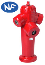 Poteau d'incendie à prises apparentes - Saphir DN 65 et 80 - Climex - PFA 16 - Bride ISO PN 10/16_0