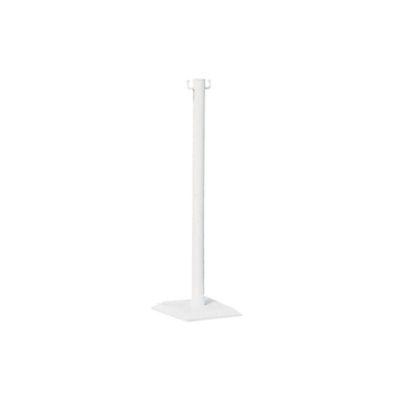 Poteau de signalisation PVC blanc sur socle à lester_0