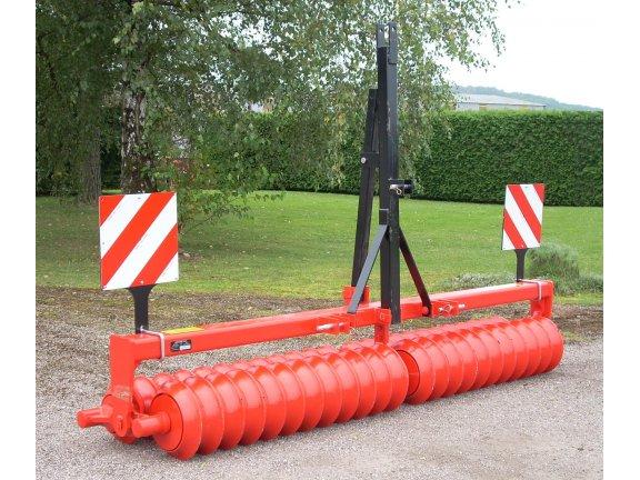 Rouleau porté-trainé Landpacker 250 Quivogne - Palier central, rouleaux Ø370 et Ø310 mm_0