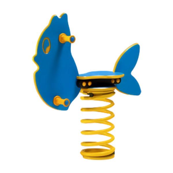 Jeu sur ressort poisson - 2 à 12 ans - Structure polyéthylène résistante aux UV - Certifié EN 1176_0