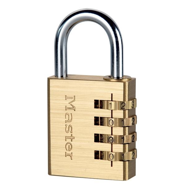 MASTER LOCK 604EURD CADENAS À COMBINAISON ALUMINIUM FINITION LAITON 40_0