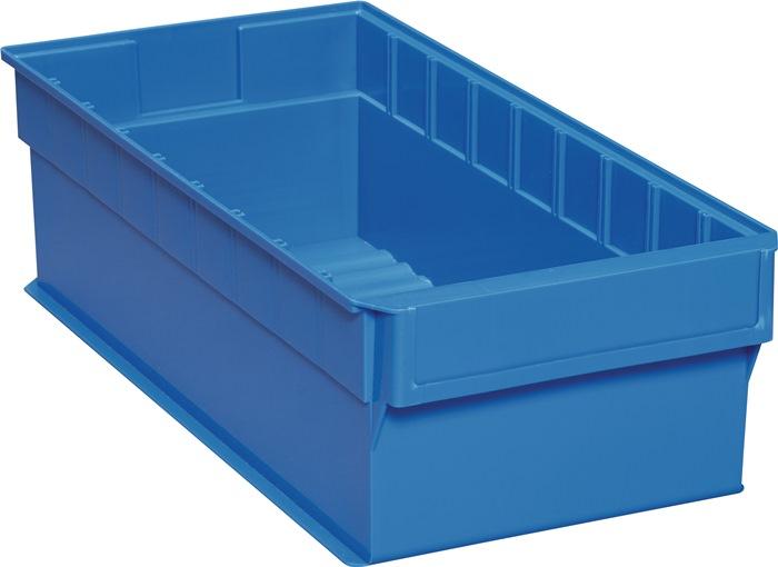 Boîte de rangement pour étagère L500xl235xH145 mm - Bleu polypropylène - PROMAT_0
