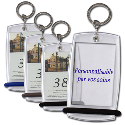 Porte-clés Porte - clés de chambre d'hôtel avec des nombres