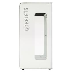 Rossignol - Borne de tri vigipirate support sac 90L CUBATRI - gobelets blanc/blanc - blanc métal 55577_0