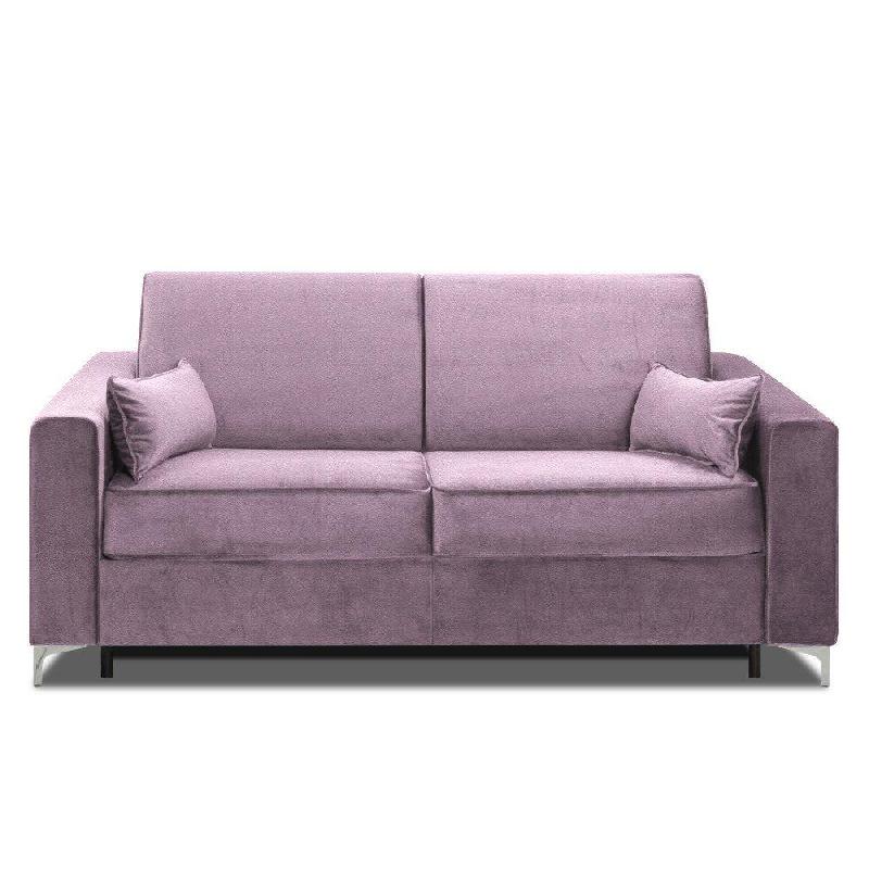 CANAPÉ CONVERTIBLE EXPRESS JACKSON 160CM SOMMIER LATTES CUIR VACHETTE PARME MATELAS 16 CM_0