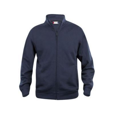 CLIQUE Sweat basic zippé Homme Bleu Marine S_0