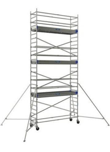 Échafaudage roulant aluminium - Neolium 300 Line Comabi SNC - Hauteur de travail maximale 14 m - Performance aluminium soudé_0