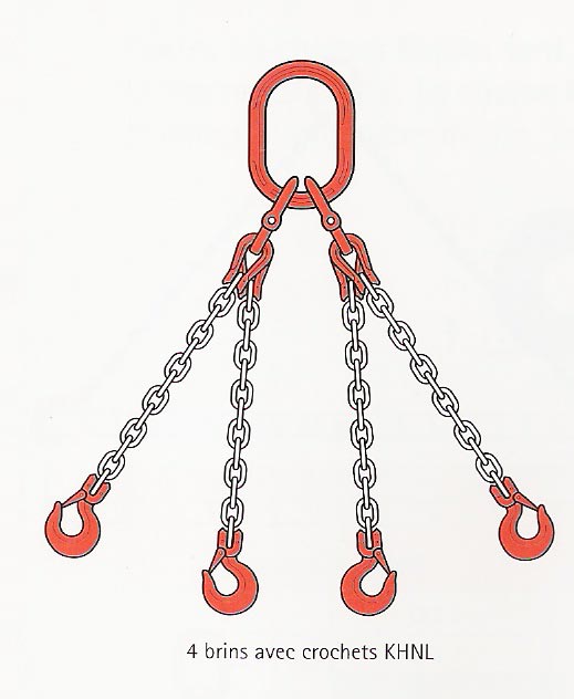 Chaîne de levage à 4 brins