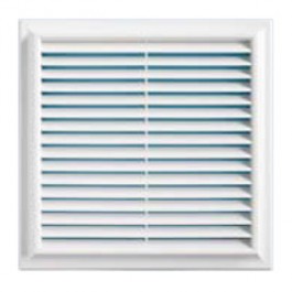 Grille de ventilation PVC traditionnelle 240x240mm - avec ou sans moustiquaire et fermeture - Réf FI-GA15FIRST_0