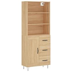 Helloshop26 - Buffet bahut commode armoire meuble de rangement organisateur cuisine salle de séjour salon haut sonoma 69,5 x 34 x 02_0034142 - 300021_0