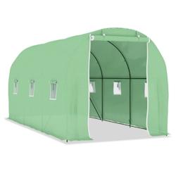 Helloshop26 - Serre tente abri plante fleur légumes 9 m² 4,5 x 2 x 2 m vert 02_0044458 - 3000220160208_0