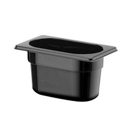 Hendi Récipient Gastronorm 1/9, 176x108x100 mm, noir - noir matière synthétique 862827_0