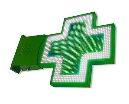 Master Led 1250 - Croix de Pharmacie double face - SARL Identy Sign - 1250 x 1250 mm - 5600 Leds et animations 3D_0