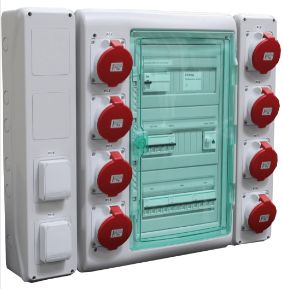 MCSCKA0108M2 - Armoire électrique de chantier - H2MC - Coffret de prises tétra 63A IP44 6kA - Pattes de fixation murale_0