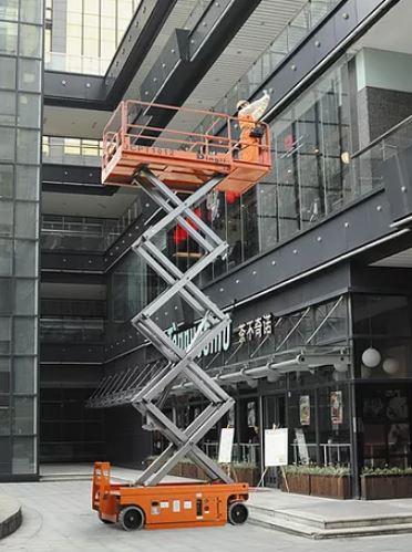 Nacelle ciseaux électriques - hauteurs de travail de 5m à 12m - avec extension de panier_0
