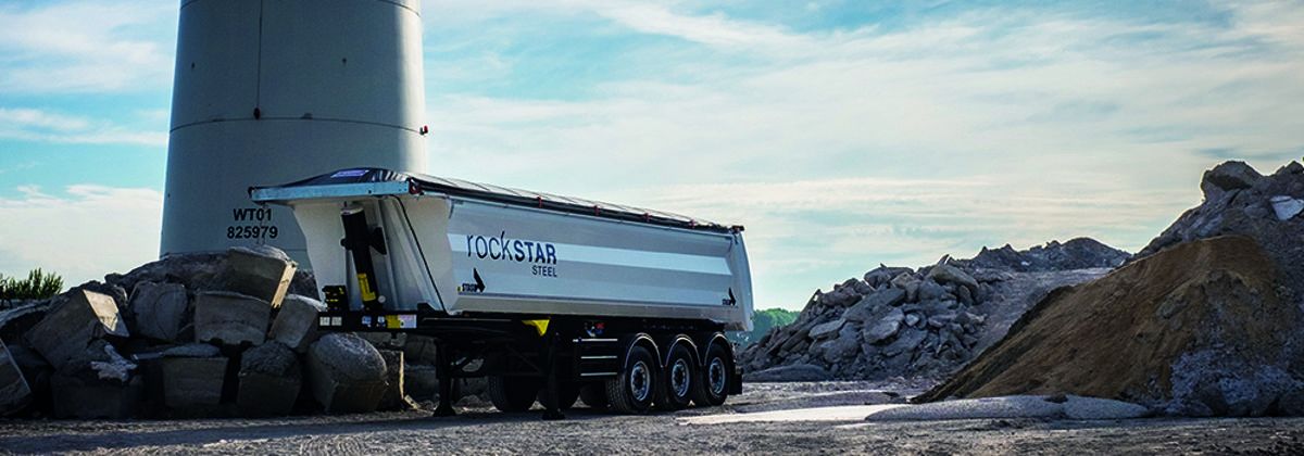 Rockstar - Benne pour poids lourd STAS - Volume 26 à 35 m³ - Châssis et caisse en acier - Utilisation asphalte et ferraille_0