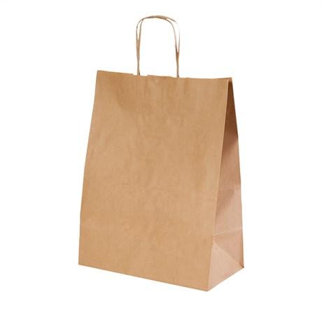 SAC CABAS AVEC ANSES 90 G/M² 32+16X43 CM KRAFT NATUREL (VENDU PAR 250)