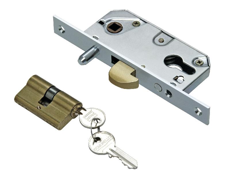 Serrure à crochet axe 50mm pour porte coulissante coffre de 86mm - IBFM - 447m - 614417_0