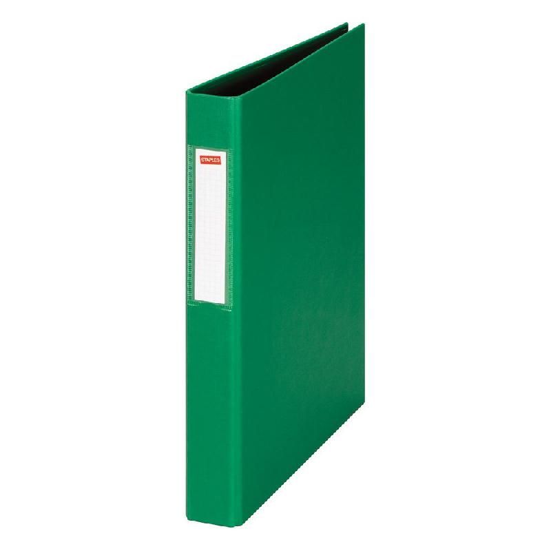 STAPLES CLASSEUR 2 ANNEAUX STAPLES EN POLYPROPYLÈNE - DOS 3,8 CM - VERT