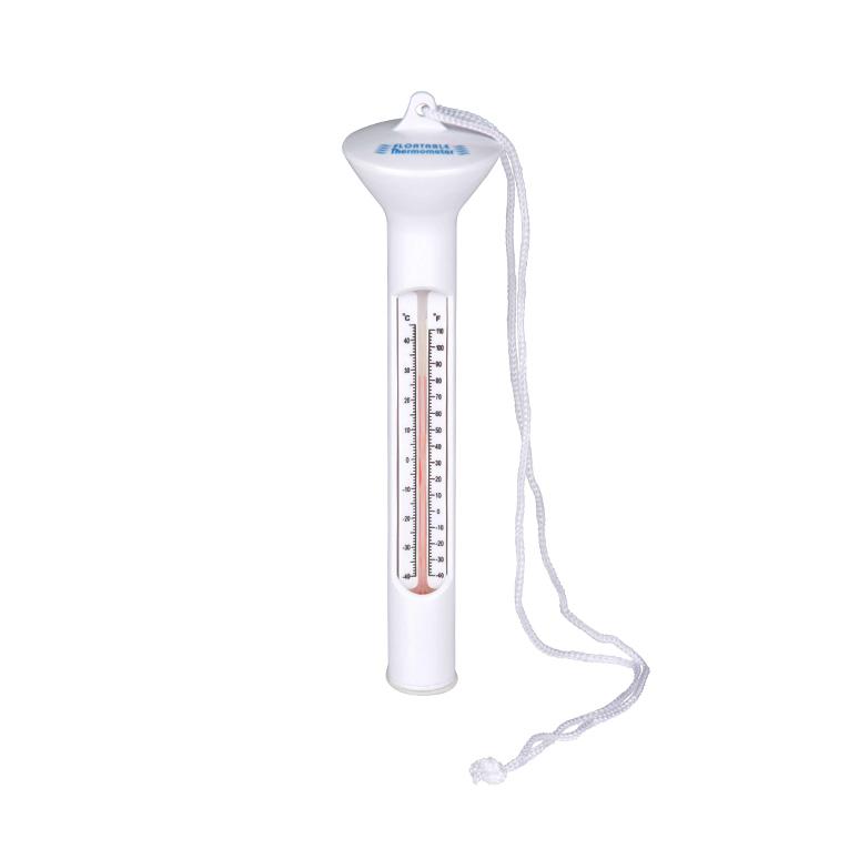 Thermomètre blanc à corde pour piscine 19cm - 81005 - 780889_0