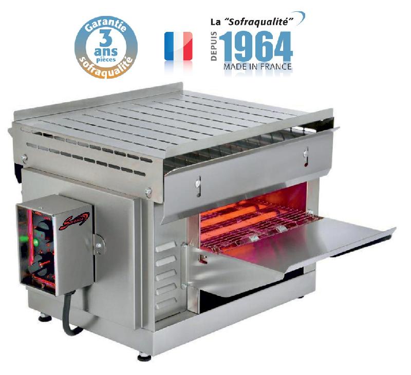 Toaster à convoyeur à quartz 24062TR - Fabrication française - 2650W - Débit 300 à 540 pièces/heure_0