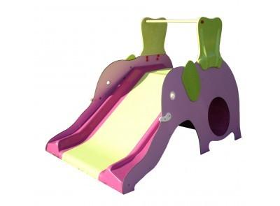 Toboggan jumbo - pour enfants de 2 à 6 ans - Hauteur de chute 1m - Pin Nord Rouge_0