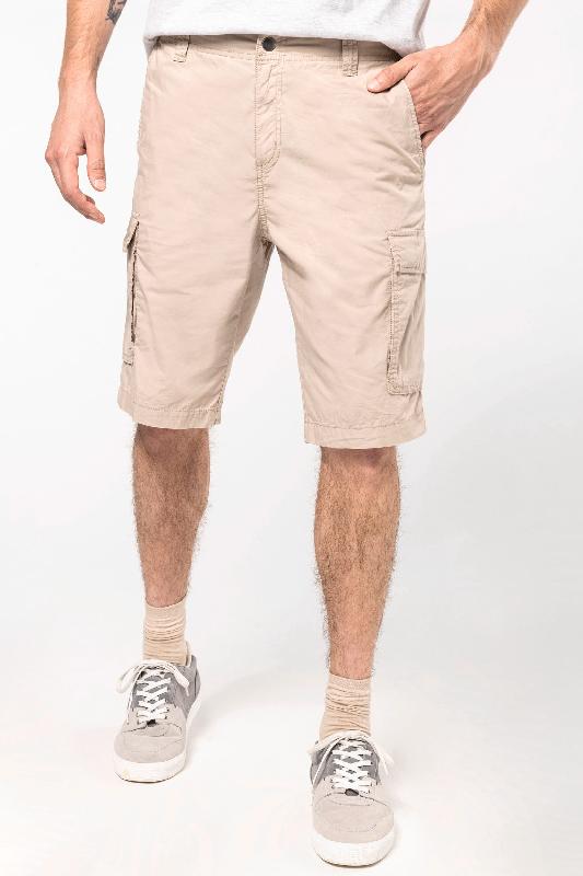 Bermuda léger multipoches homme - Kariban - Réf: K755 - 100% coton, tissu popeline, tailles et couleurs variées_0