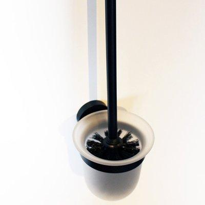 Brosse à toilettes avec tige SERENA - Noir élégant - Rosace 50 mm - SKU: H-776-960009_0