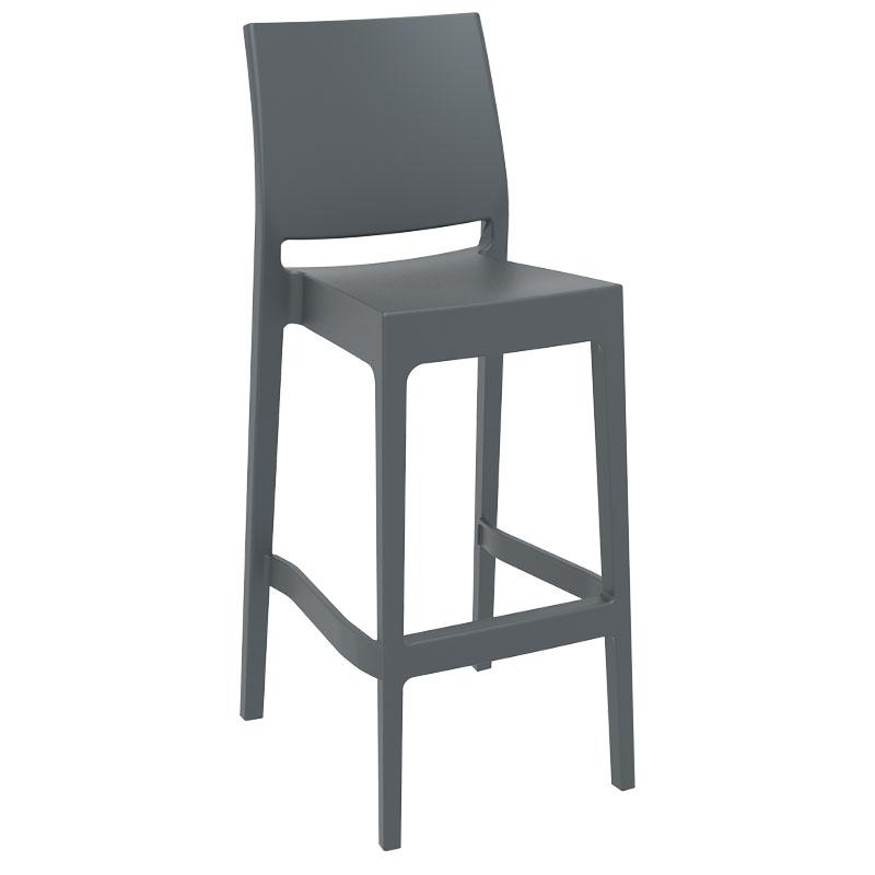 Chaise haute restaurant Inca - GRIS FONCE_0