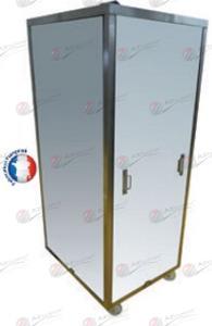 Chariot de service campagnard haut 20 niveaux - entrée 800 mm - structure inox - AZ-CCH040_0