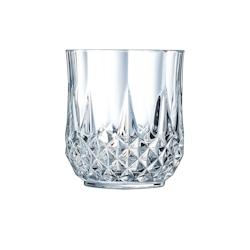6 verres à eau vintage 32cl Longchamp - Cristal d'Arques - Verre ultra transparent au design vintage - transparent 0883314891164_0