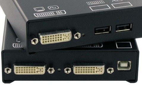 Déport KVM DVI-D 140m - Draco Compact K477-1SHC - Signal Full HD 1920x1200_0