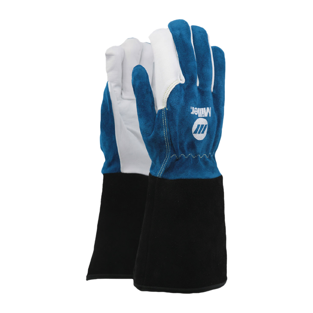 Gants de soudeur TIG en cuir pleine fleur de chèvre avec manchette - PMCFR65-T9 - Miller - grande dextérité et résistance thermique_0