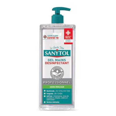 Gel hydroalcoolique Sanytol thé vert 1 L_0