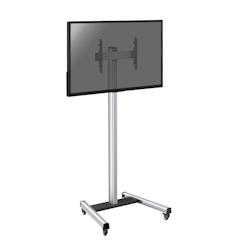 KIMEX Support sur roulettes pour écran TV 32'' - 75'' - Hauteur 240cm - gris 3700685417250_0