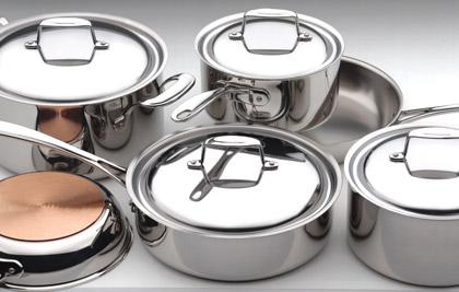 Lot d'accessoires de cuisine inox - set rétro - 10 articles en acier inoxydable 18/10_0