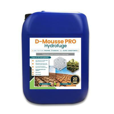 Produit de démoussage toiture - D-Mousse PRO NF06 semi-dilué - Hydrofuge 10L pour 150 m²_0