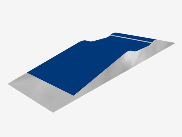 Rampe skate mini gap JSK9090-K - construction modulaire en acier galvanisé et polyester résistant_0