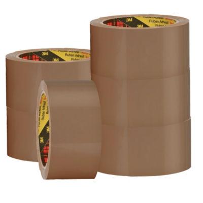 Rubans adhésifs polypro Scotch 3M 371 havane 50 mm x 66 m lot de 6_0