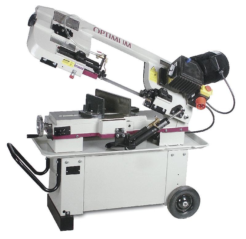 Scie à ruban mobile pour métaux 0-45° capacité de coupe ronde 180 mm 0,75 kW 230V 3 vitesses arrosage par engrenages Optisaw S181G-230V_0