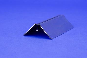 Support menu en formats DIN - Pochette acrylique 2 mm format A4 - Inox brossé_0