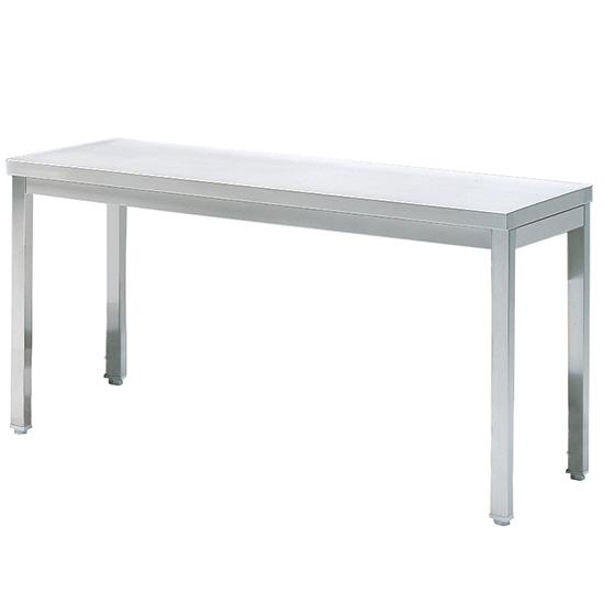 Table inox de travail sans étagère, sans dosseret, 1500x700 mm - STLT70150_0