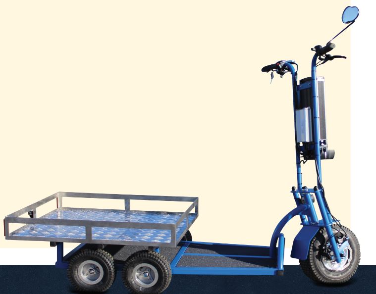 Trottinette industrielle électrique sur-mesure MOBX-H - vitesse maîtrisée, traction jusqu'à 400kg, autonomie jusqu'à 35km_0