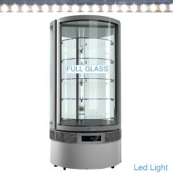 Vitrine réfrigérée cylindrique ventilée - 5 niveaux - Full vitrée - Modèle RON/79AV - Volume 790L_0