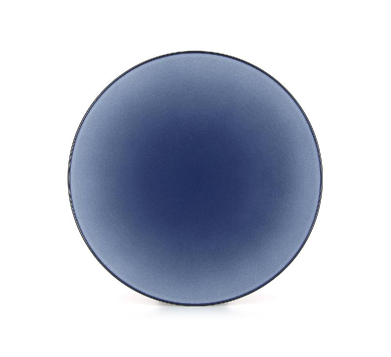 ASSIETTE COUPE PLATE ROND BLEU PORCELAINE Ø 28 CM REVOL