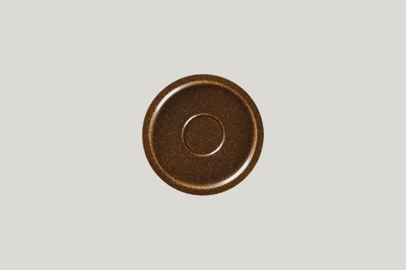 SOUS TASSE ROND BRONZE PORCELAINE Ø 16,3 CM RAKSTONE EASE